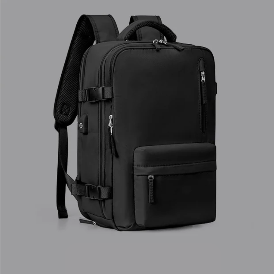 Mochila Feminina Moderna com Carregador: Espaçosa para Faculdade, Escola e Viagens + Tênis Ortopédico de Brinde